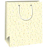 Ditipo Geschenkpapierbeutel 18 x 10 x 22,7 cm Gelb, weiße Blumen