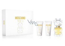 Moschino Toy 2 Eau de Parfum für Damen 50 ml + Körperlotion 50 ml + Duschgel 50 ml, Geschenkset für Damen