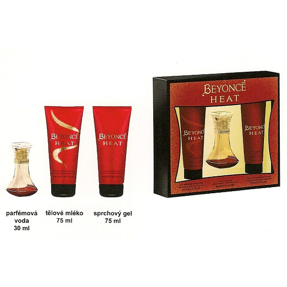 Beyoncé Heat parfümiertes Wasser 30 ml Körperlotion + Duschgel, Geschenkset