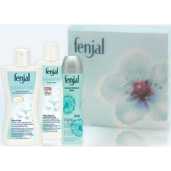 Fenjal Sensitive Duschgel 200 ml + Körperlotion 200 ml + Deospray 150 ml, Kosmetikset