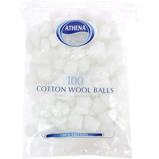 Athena Beauté Cotton Wads weiß 100 Stück