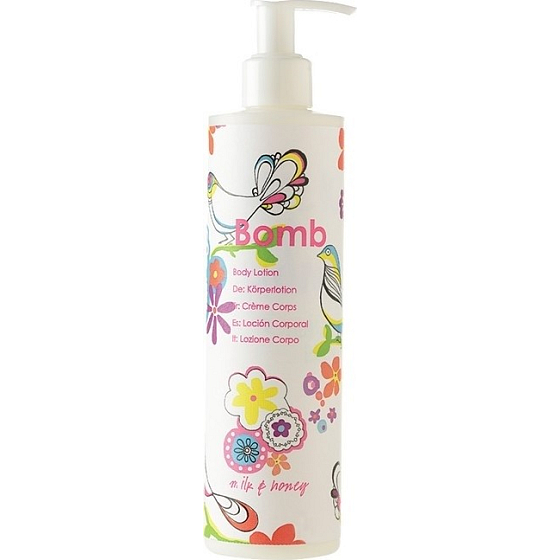 Bomb Cosmetics Milch und Honig - Milch und Honig Körperlotion mit Spender 300 ml