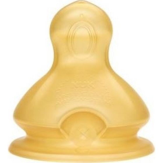 Nuk First Choice Plus Latexzitzen für Brei 6-18 Monate Größe 2 L großes Loch