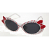 Dudes & Dudettes Sonnenbrille für Kinder mit roten Tupfen und Schleife JK414