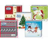 Regina Papierservietten 1 Lage 33 x 33 cm 20 Stück Weihnachtsgrau, pink und weiß bedruckt