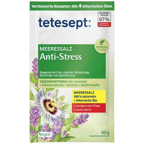 Tetesept Anti-Stress-Meeresbadesalz 80 g