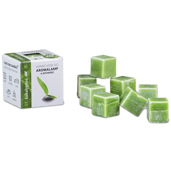 Kosak Eukalyptus natürliches Duftwachs für Aromalampen und Innenräume 8 Würfel 30 g