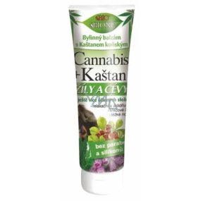 Bione Cosmetics Cannabis + Kastanie Venen und Gefäße Kräuterbalsam mit Rosskastanie 200 ml