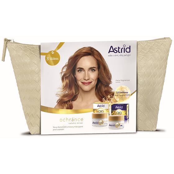Astrid Q10 Miracle Tag Anti-Falten-Creme 50 ml + Nacht Anti-Falten-Creme 50 ml + Etui, Kosmetikset