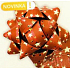 Nekupto Starfish mittleres Luxusrot mit goldenen Sternen HV 200 30