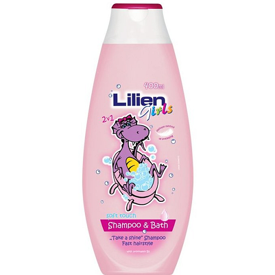 Lilien Girls Shampoo und Badeschaum 2 in 1 für Mädchen 400 ml