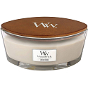 WoodWick Wood Smoke - Duftkerze aus Zedernholzrauch mit breitem Holzdocht und Bootsdeckel 453 g