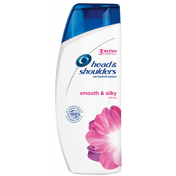 Head & Shoulders Smooth & Silky 2in1 Conditioner und Anti-Schuppen-Shampoo für trockenes und strapaziertes Haar 450 ml