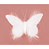 Schmetterling mit Federn auf Clip 17 cm