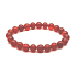 Achat rot elastisch Naturstein, Perle 8 mm / 16-17 cm, fügt Stärke