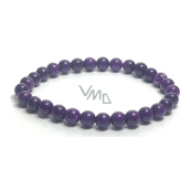 Sugilit Armband elastisch Naturstein, Kugel 6 mm / 16 - 17 cm, Liebesstein