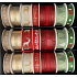 Nekupto Fabric Weihnachtsband Rot weiß Hirsch 25 mm x 2,5 m