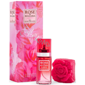 Rose of Bulgaria Eau de Parfum 25 ml + Toilettenseife in Rosenform 60 g, Geschenkset für Frauen