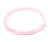 Rosie's Armband elastisch Naturstein, Kugel 4 mm / 15 cm, für Kinder, Liebe Stein