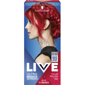 Schwarzkopf Live Ultra Brights Haarfarbe Leidenschaftliches Rot 092 Schwarzkopf Live Ultra Brights Haarfarbe Leidenschaftliches Rot 092