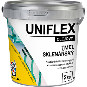 Uniflex ölbasierter Glaser-Dichtstoff, überstreichbar, 2 kg