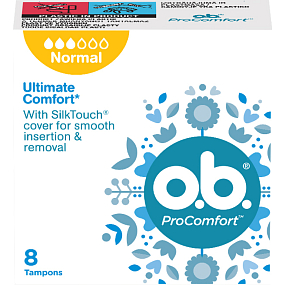 O.B. ProComfort Normal Tampons, 8 pcs