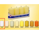 Lima Candle schlichter weißer Zylinder 40 x 70 mm 4 Stück