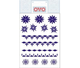 Ovo Straw Blue Decals 12 Motive 1 Blatt