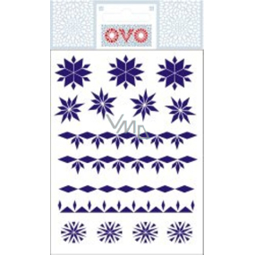Ovo Straw Blue Decals 12 Motive 1 Blatt