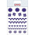 Ovo Straw Blue Decals 12 Motive 1 Blatt
