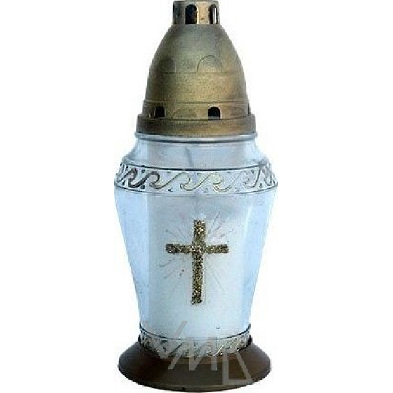 Rolchem Glaslampe Kreuz 23 cm Z17