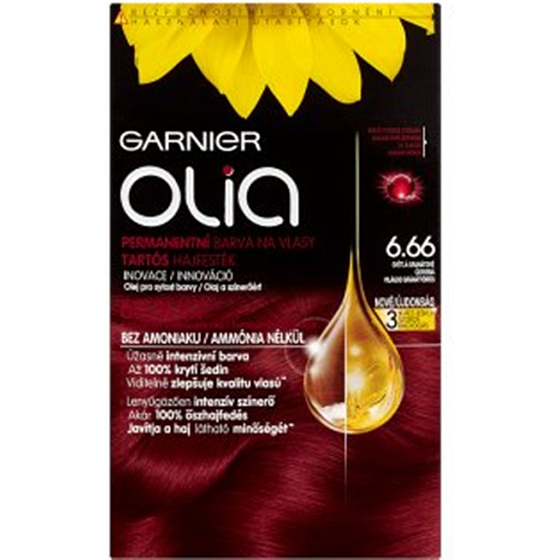 Garnier Olia Haarfarbe ohne Ammoniak 6.66 Hellgranatrot