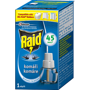 Raid flüssige Nachfüllung für elektrischen Insektenschutz, 45 Nächte, 27 ml Raid flüssige Nachfüllung für elektrischen Insektenschutz, 45 Nächte, 27 ml
