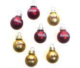 Albi Weihnachtskugel Gold Papa 2 cm