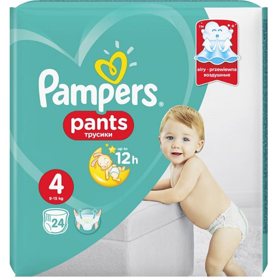 Pampers Pants 4 Maxi 9-15 kg Windeln 24 Stück