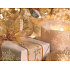 Albi Geschenk Papiertüte 23 x 18 x 10 cm Weihnachten TM4 Beige, Verpackung, Goldband und Flasche