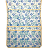 Taschentuch zum Aufhängen von Stoffblau und Türkisblumen 43 x 31 cm 5 Taschen 668