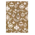 Ditipo Geschenkpapier 70 x 500 cm Weihnachten golden weiß Weihnachtsdekorationen