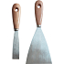 Spokar Hobby Farbspatel, gebürsteter Stahl, Holzgriff 100 mm