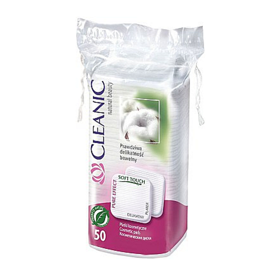 Cleanic Pure Effect Make-up Tupfer quadratisch 50 Stück