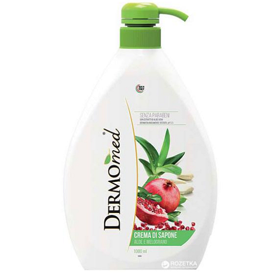 Dermomed Aloe Vera & Granatapfel Flüssigseifenpumpe 1l