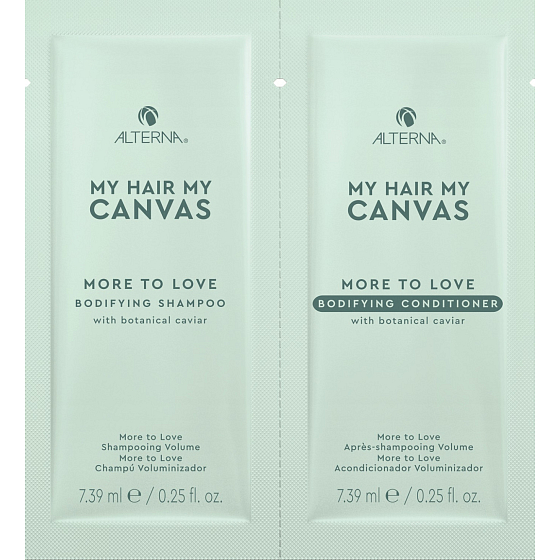 Alterna My Hair My Canvas Mehr zu lieben Volumen Shampoo und Volumen Haarspülung 2 x 7,39 ml, Duopack
