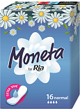 Moneta Normal klassische Damenbinden ohne Flügel, 16 Stk