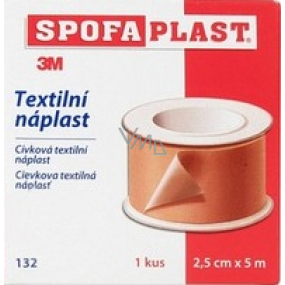 3M Spofaplast 132 Spulen-Textilpflaster 2,5 cm x 5 m