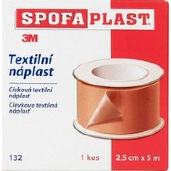 3M Spofaplast 132 Spulen-Textilpflaster 2,5 cm x 5 m
