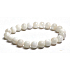 Mondstein weiß Armband elastisch Naturstein, Perle 8 mm / 16-17 cm, Stein des Schicksals