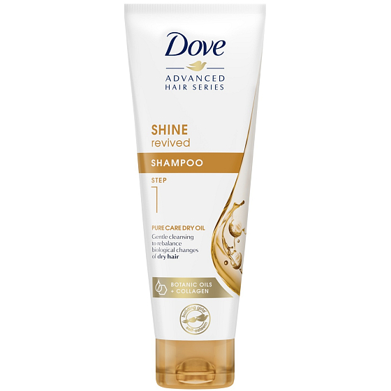 Dove Advanced Hair Series Pure Care Dry Oil Shampoo für trockenes Haar 250 ml