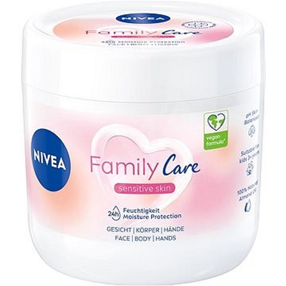 Nivea Family Care Feuchtigkeitscreme für empfindliche Haut 450 ml