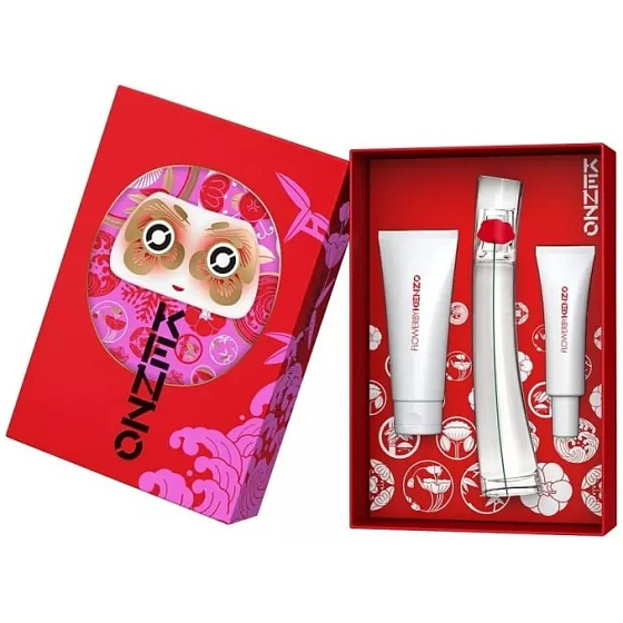 Kenzo Flower von Kenzo Eau de Parfum 50 ml + Körperlotion 75 ml + Handcreme 20 ml, Geschenkset für Frauen