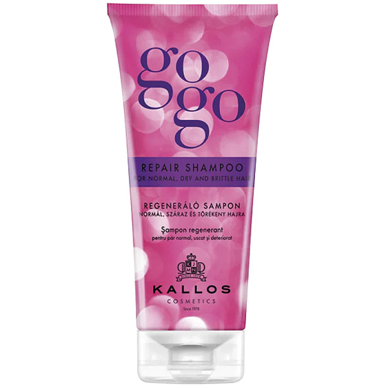 Kallos Gogo Repair regenerierendes Shampoo für normales, trockenes und sprödes Haar 200 ml
